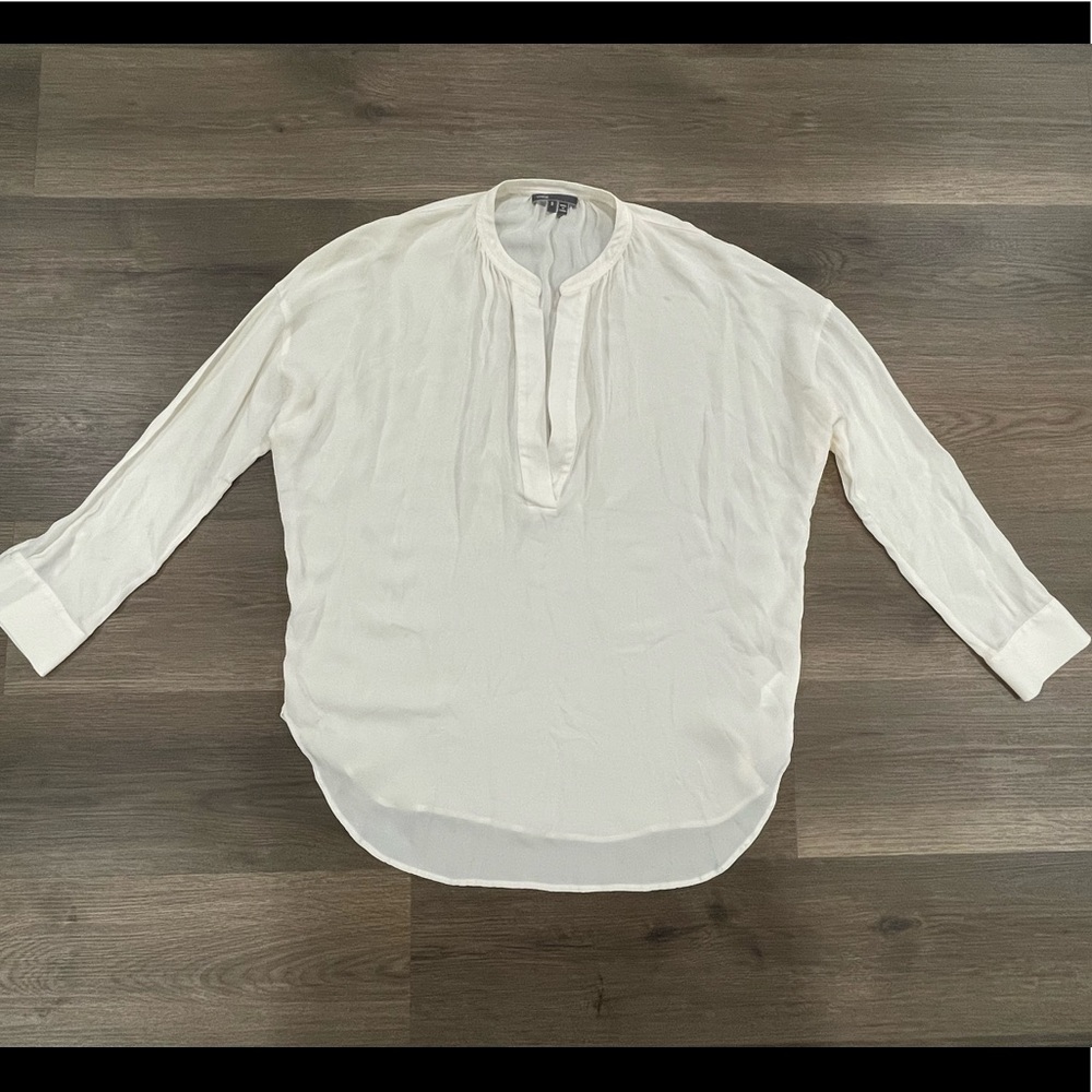 Vince ivory blouse long sleeves